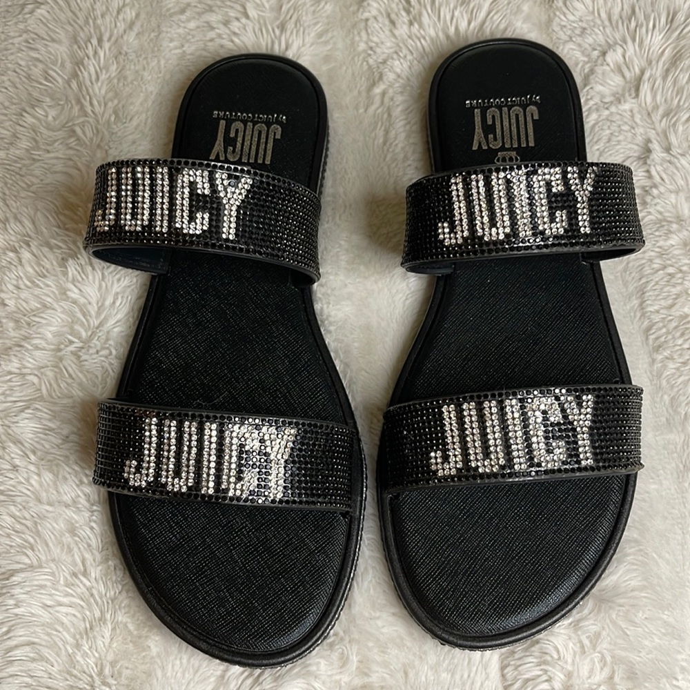 New in box Juicy Rhinestone Slides